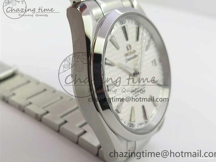 0407 Soft Aqua Terra 150M SS VSF 1:1 Best Edition White Wave Textured Dial on SS Bracelet A8500 Super Clone (2 Straps) 7916